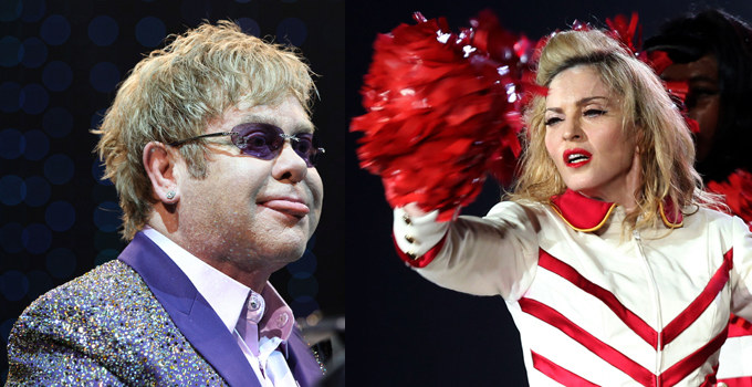 Eltonas Johnas ir Madonna / „Scanpix“ nuotr.