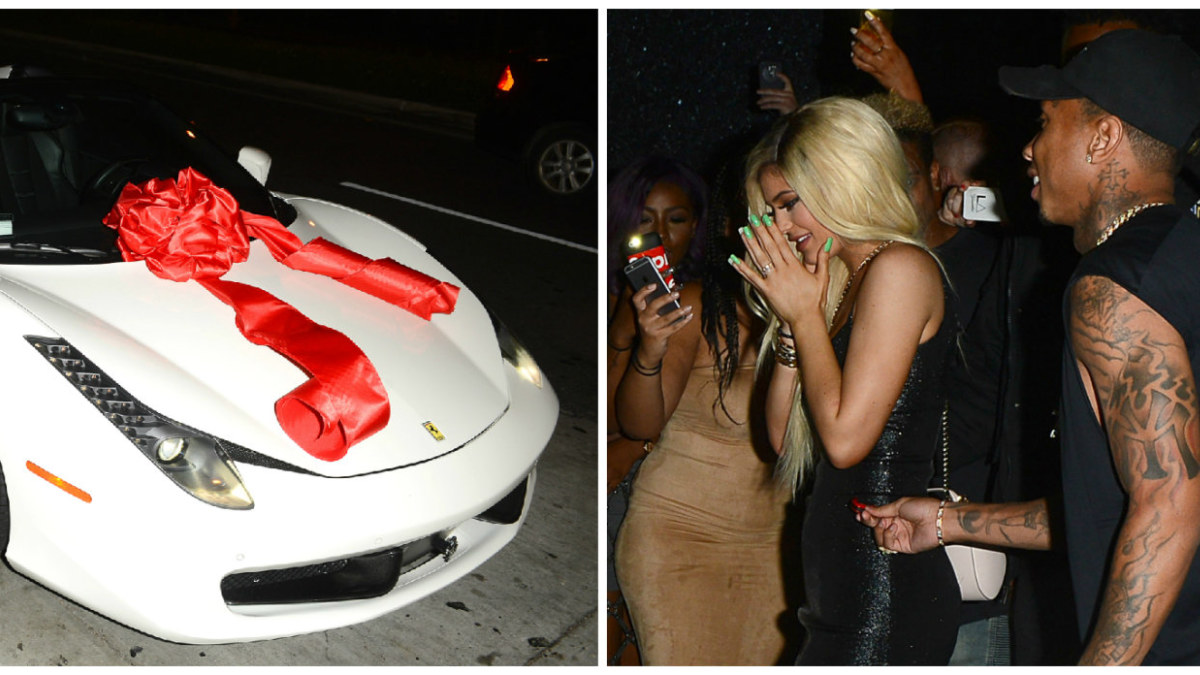 Kylie Jenner 18-ojo gimtadienio proga iš mylimojo gavo „Ferrari“ / Vida Press nuotr.