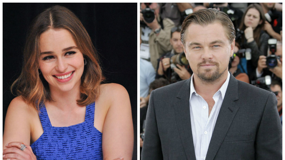 Emilia Clarke ir Leonardo DiCaprio / „Scanpix“ nuotr.