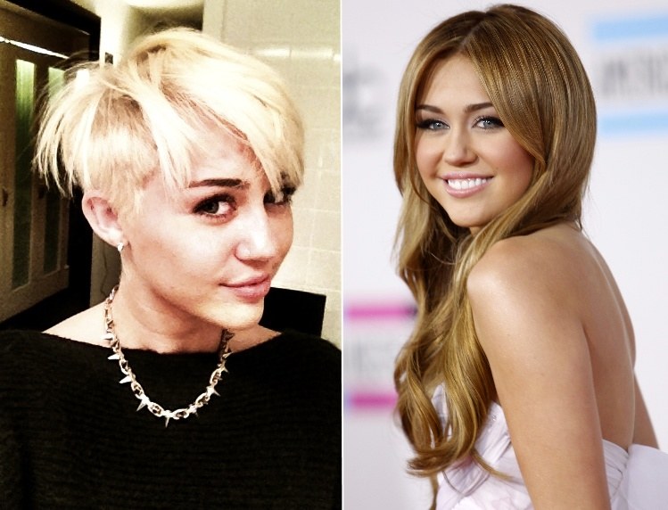Miley Cyrus naujoji šukuosena / „Scanpix“ nuotr.