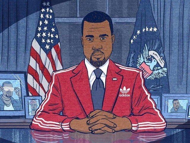 Kanye Westo karikatūra / „Twitter“ nuotr.