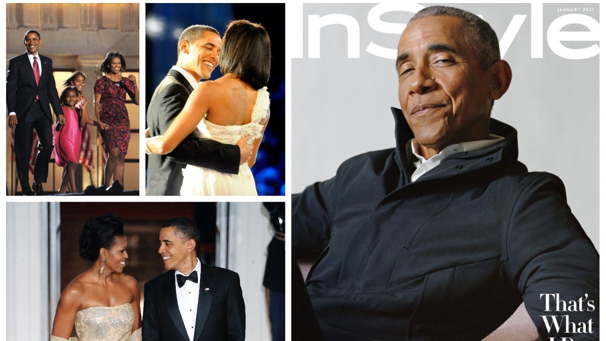 Barackas Obama su šeima / „InStyle“ viršelis ir „Vida Press“ nuotr.