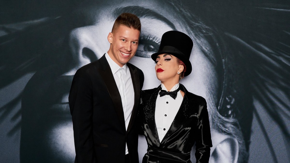 Rimvydas Širvinskas-Makalius su Lady Gaga / Asmeninio albumo nuotr.