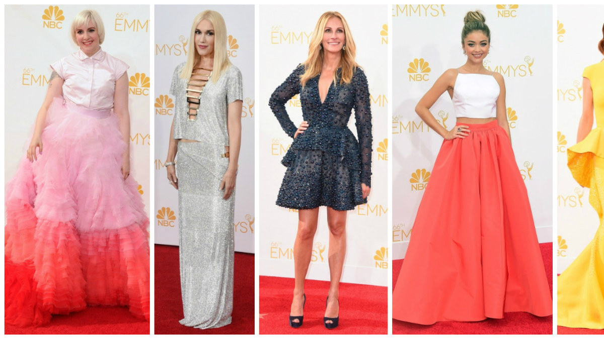„Emmy“ apdovanojimų viešnios: Lena Dunham, Gwen Stefani, Julia Roberts, Sarah Hyland ir Kate Walsh / „Scanpix“ nuotr.
