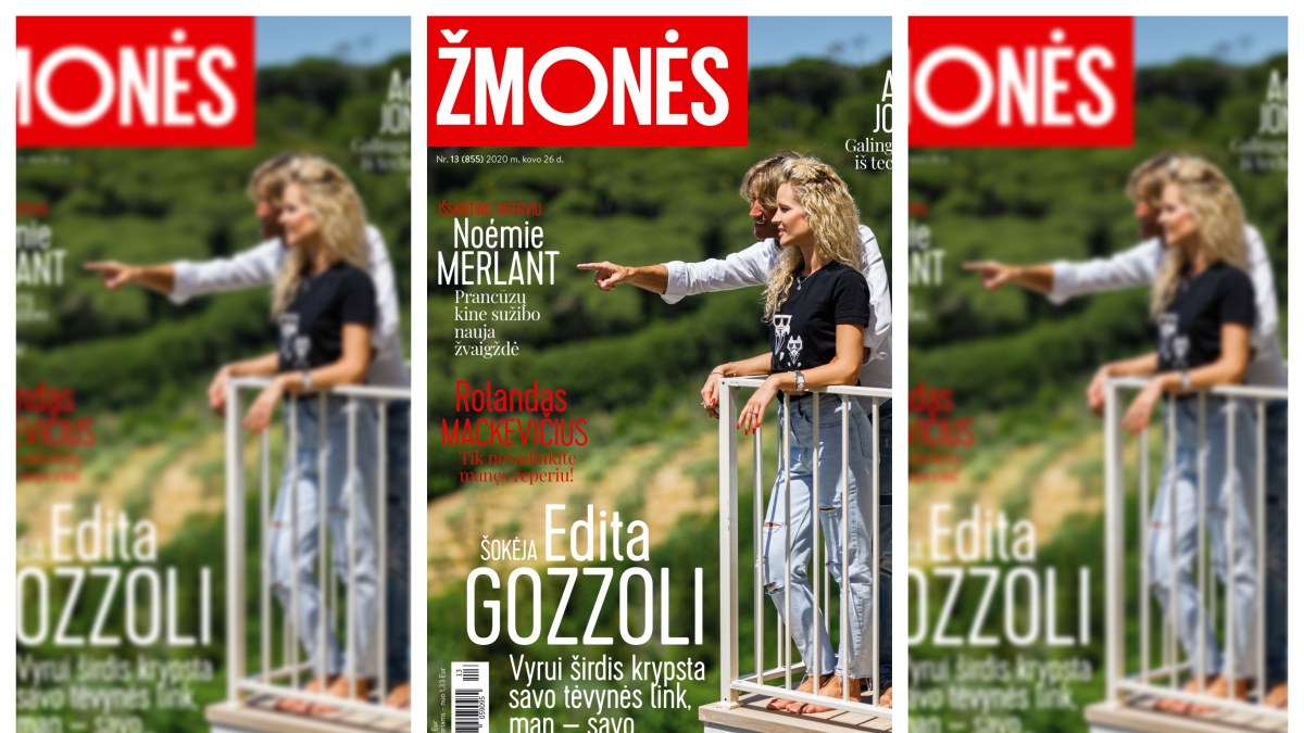 Edita ir Mirko Gozzoli/ Žurnalo „Žmonės“ viršelis