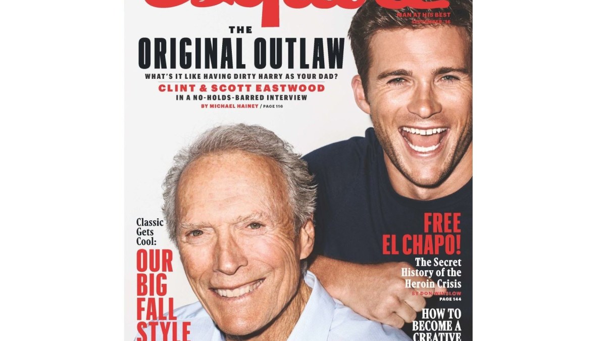 Clintas ir Scottas Eastwoodai / „Esquire“ nuotr.