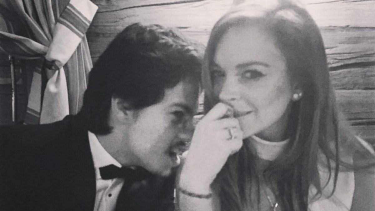 Lindsay Lohan ir Jegoras Tarabasovas / „Instagram“ nuotr.