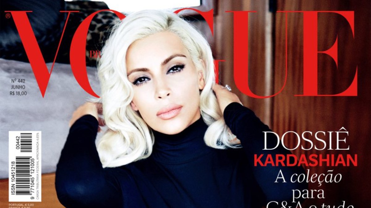 Kim Kardashian / „Vogue“ viršelis/Ellen von Unwerth nuotr.
