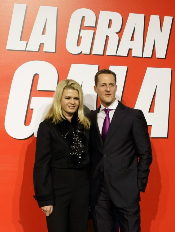 Michaelis Schumacheris su žmona Corinna 2010-ųjų sausį / „Reuters“/„Scanpix“ nuotr.