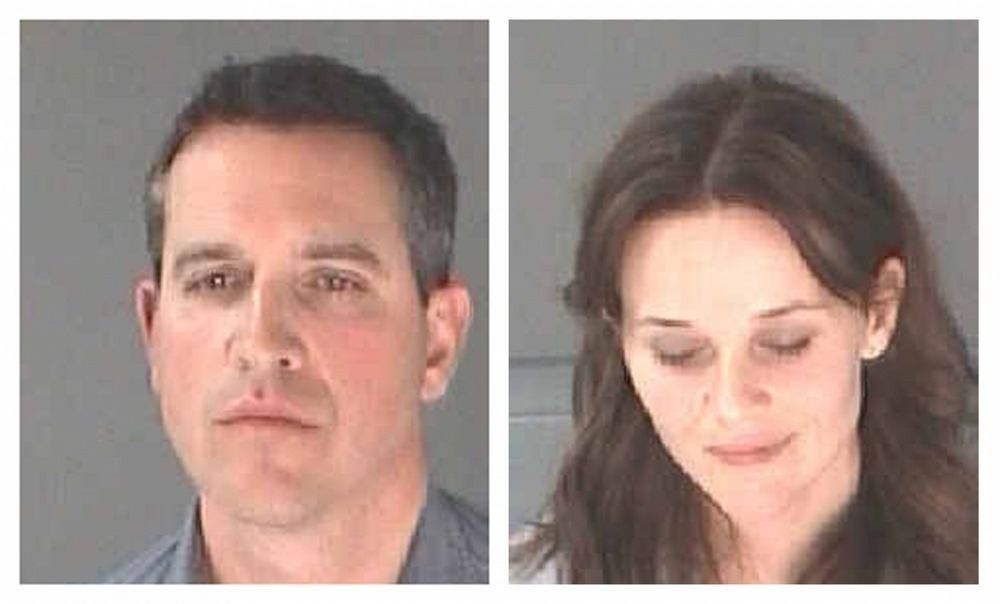 Jamesas Tothas ir Reese Witherspoon po policijos sulaikymo / „Reuters“/„Scanpix“ nuotr.