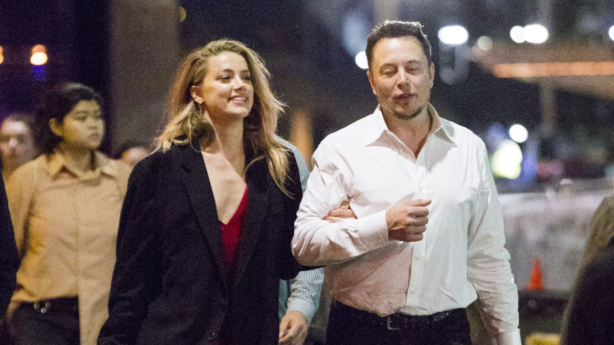 Amber Heard ir Elonas Muskas / Vida Press nuotr.