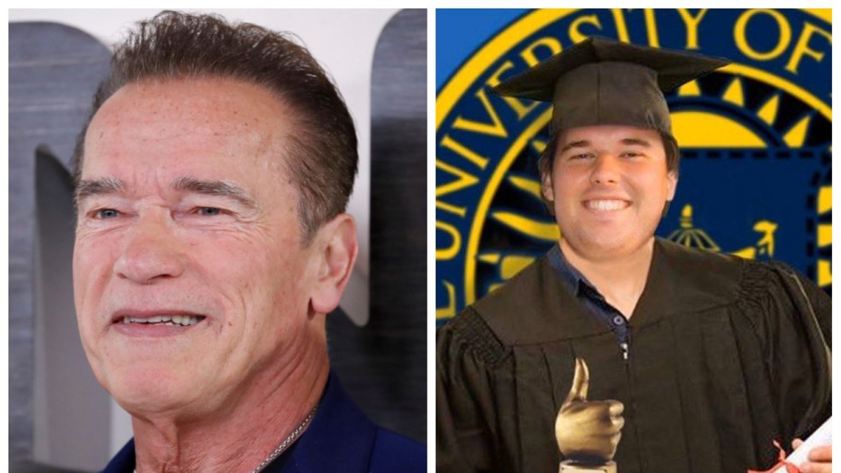 Arnoldas Schwarzeneggeris ir sūnus Christopheris/„SCANPIX“ ir socialinių tinklų nuotr.