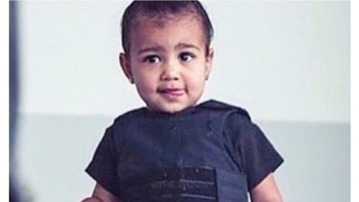 Kim Kardashian ir Kanye Westo dukra North / „Instagram“ nuotr.