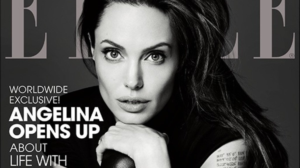Angelina Jolie / Žurnalo „Elle“ viršelis/Hedi Slimane nuotr.