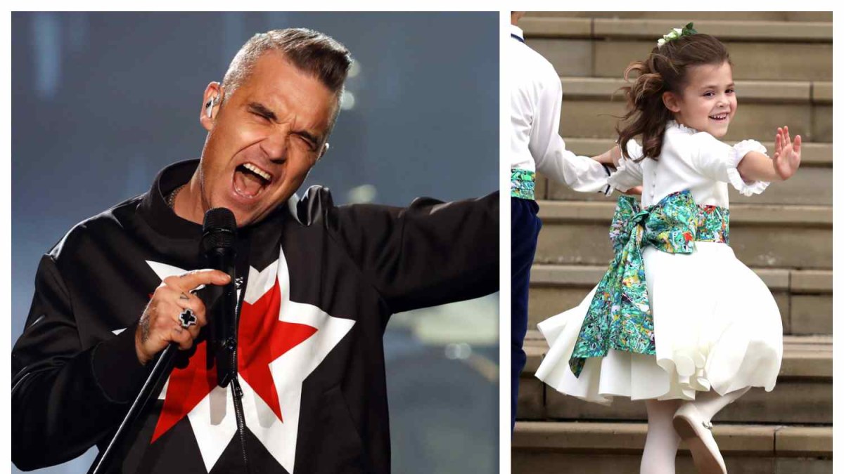 Robbie Williamsas ir dukra Teddy / „Scanpix“ nuotr.