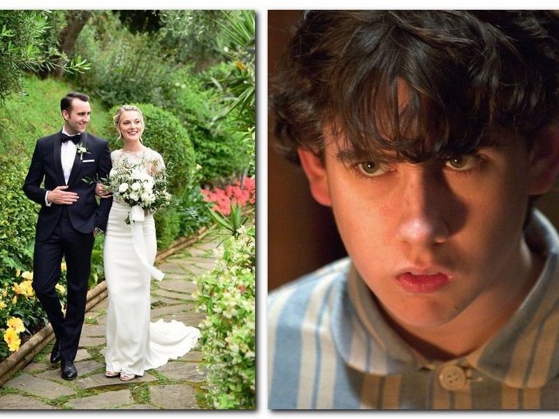 „Hario Poterio“ filmuose Nevilį Nevėkšlą vaidinęs aktorius aktorius Matthew Lewis vedė Angelą Jones / „Scanpix“ nuotr.