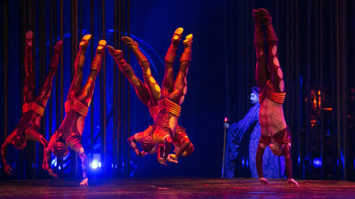 Vilniuje pristatytas „Cirque du Soleil“ spektaklis „Varekai“ / Gretos Skaraitienės / BNS nuotr.