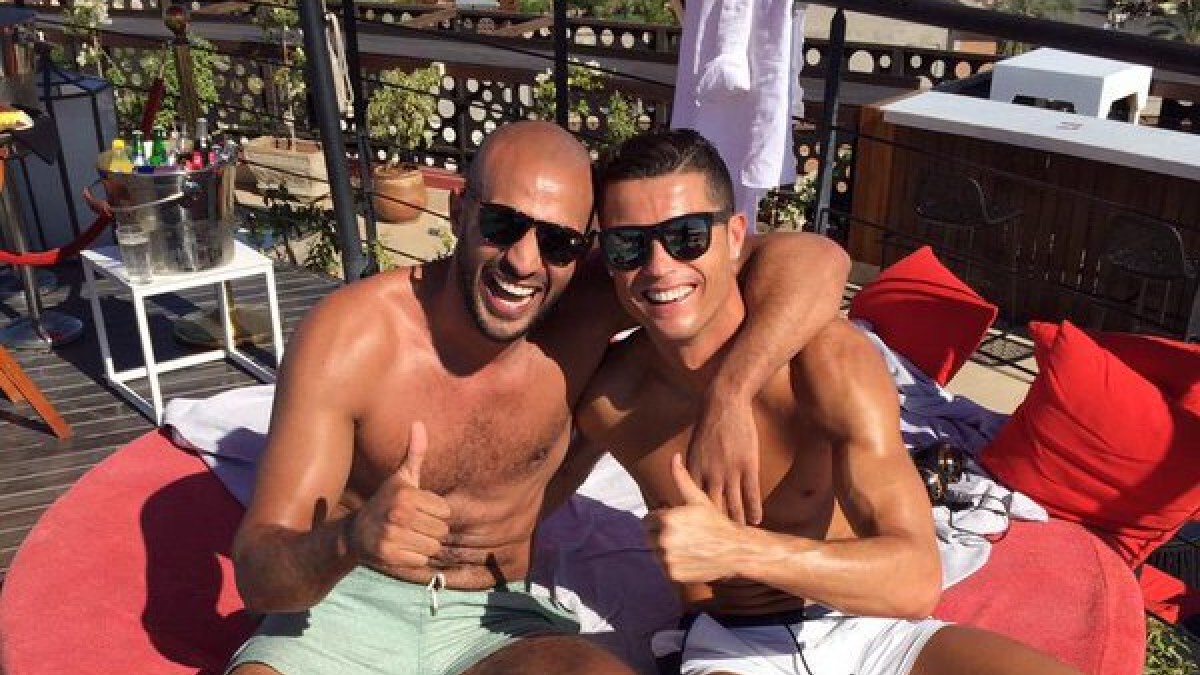 Badras Hari ir Cristiano Ronaldo / „Twitter“ nuotr.