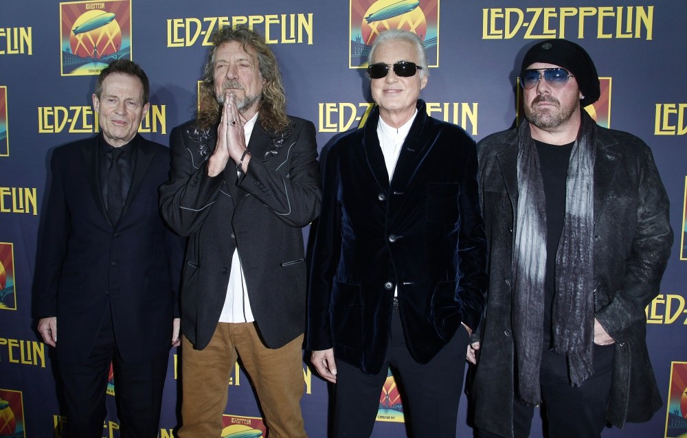 „Led Zeppelin“ (iš kairės): Johnas Paulas Jonesas, Robertis Plantas, Jimmy Page'as ir Jasonas Bonhamas / „Reuters“/„Scanpix“ nuotr.