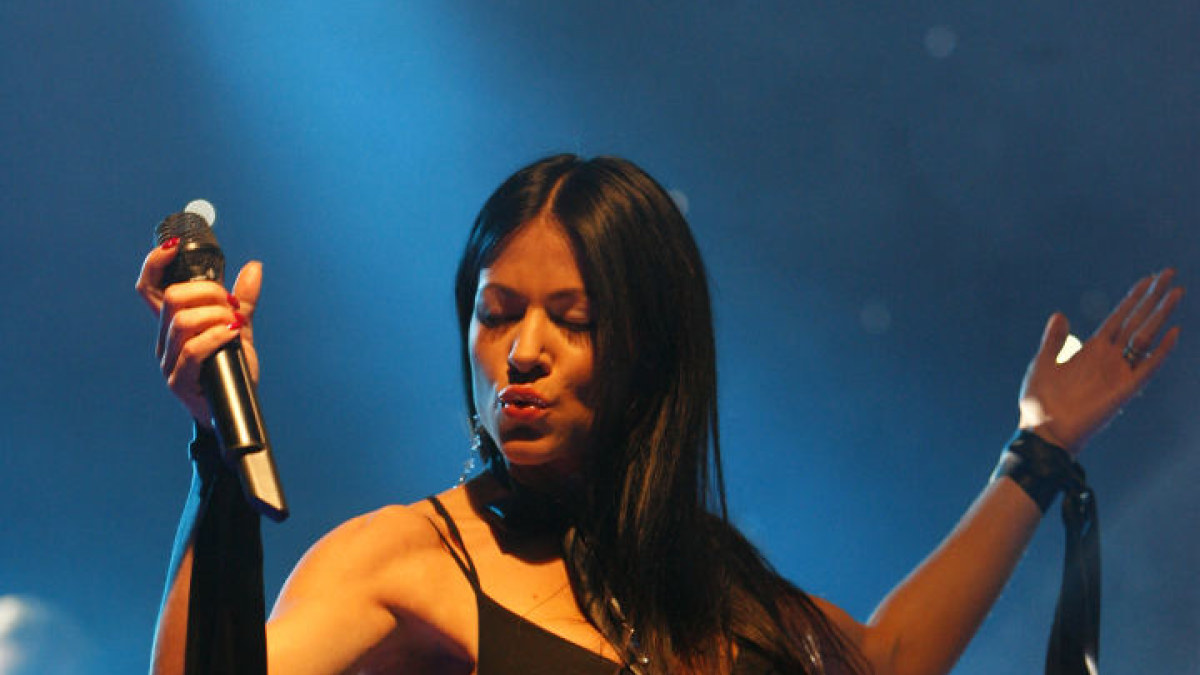 Aistė Pilvelytė 2007 metų „Eurovizijos“ atrankoje / Dainiaus Labučio nuotr.