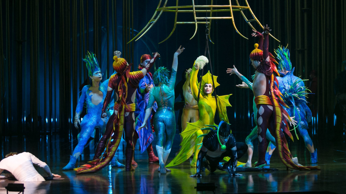 Vilniuje pristatytas „Cirque du Soleil“ spektaklis „Varekai“ / Gretos Skaraitienės / BNS nuotr.