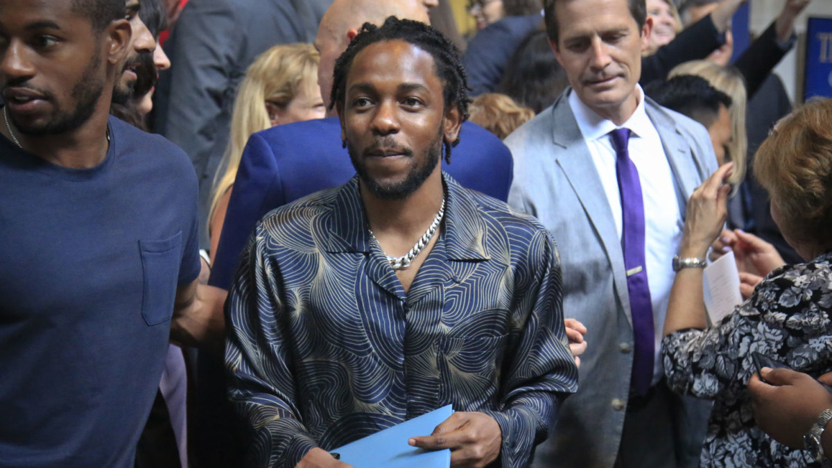 Kendrickas Lamaras atsiėmė Pulicerio premiją / „Scanpix“ nuotr.