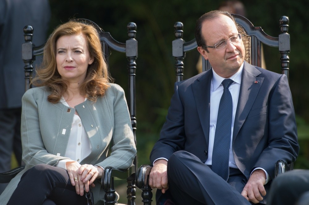 Valerie Trierweiler ir Francois Hollande'as / AFP/„Scanpix“ nuotr.