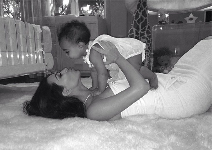 Kim Kardashian su dukra North / „Instagram“ nuotr.