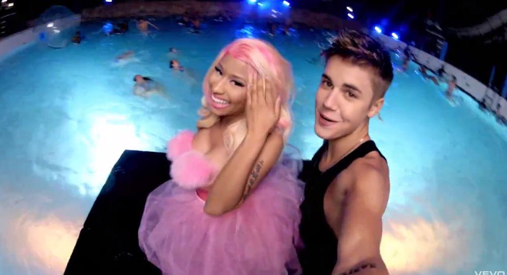 Nicki Minaj ir Justinas Bieberis / „Youtube“ stop kadras