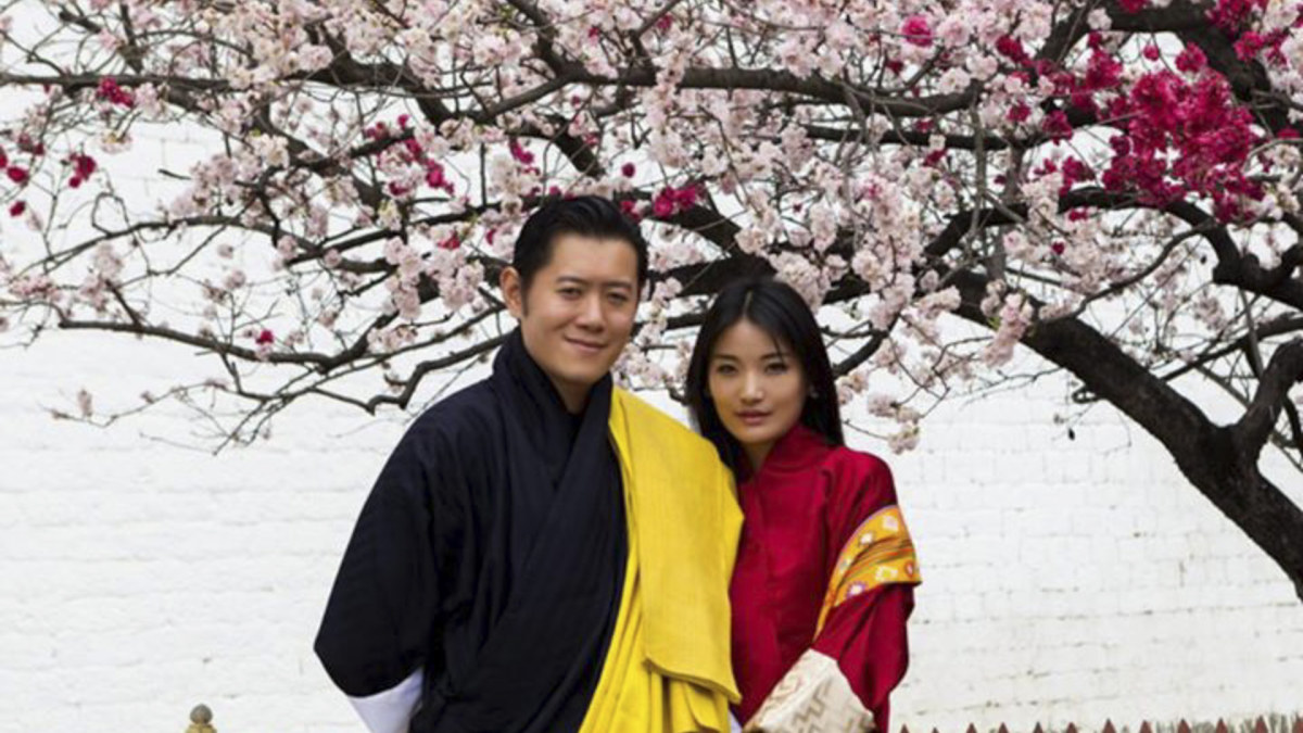 Butano karalius Jigme Khesaras ir karalienė Jetsun Pema / Vida press nuotr.