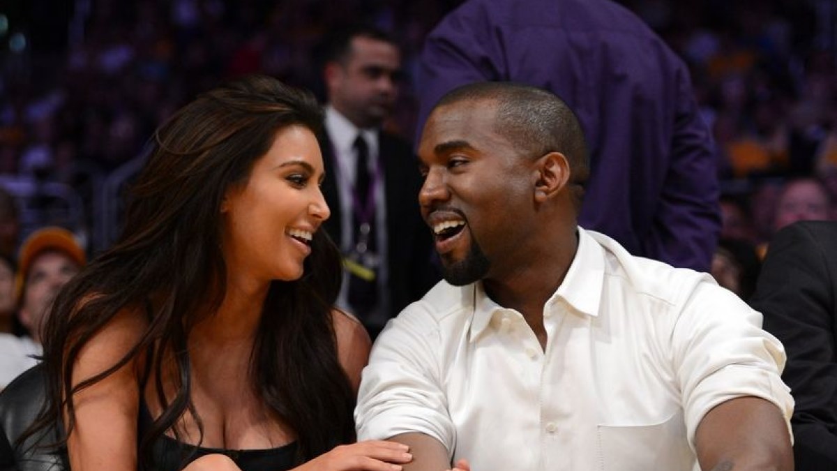Kim Kardashian ir Kanye Westas 2012-ųjų gegužę / AFP/„Scanpix“ nuotr.