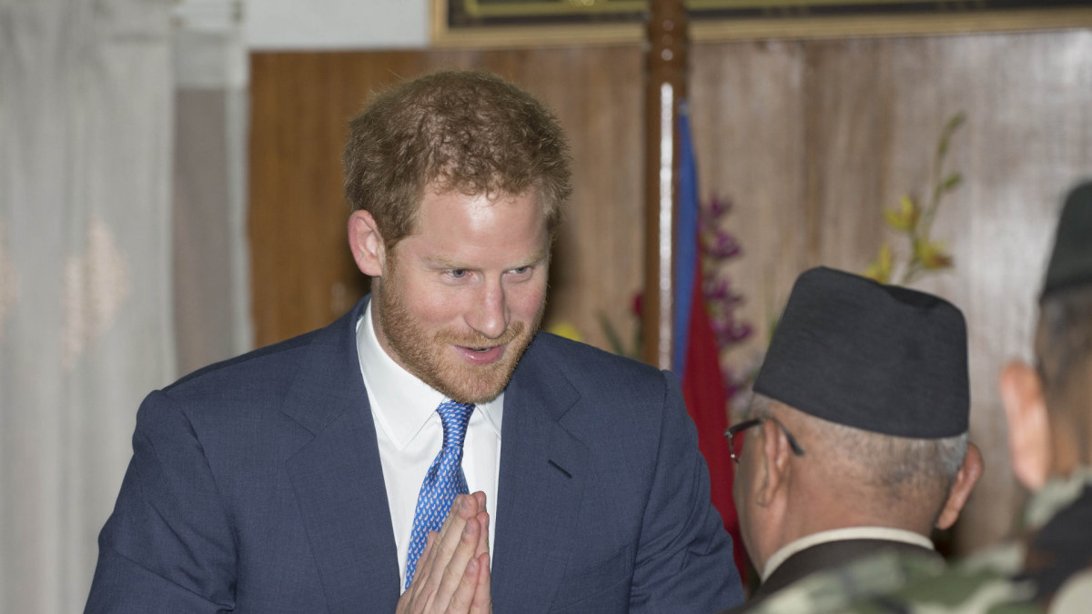 Princas Harry apsilankė Nepale / Scanpix nuotr.