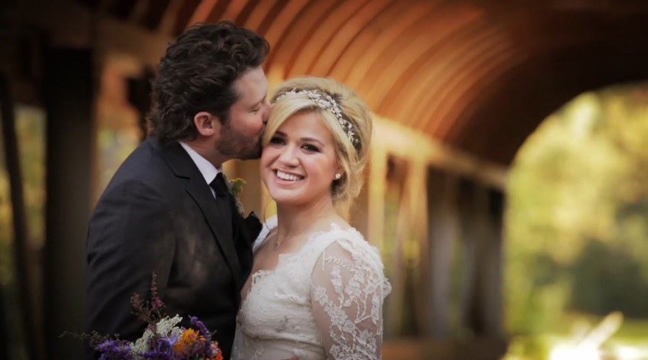 Kelly Clarkson ir Brandono Blackstocko vestuvės / Kadras iš vaizdo įrašo