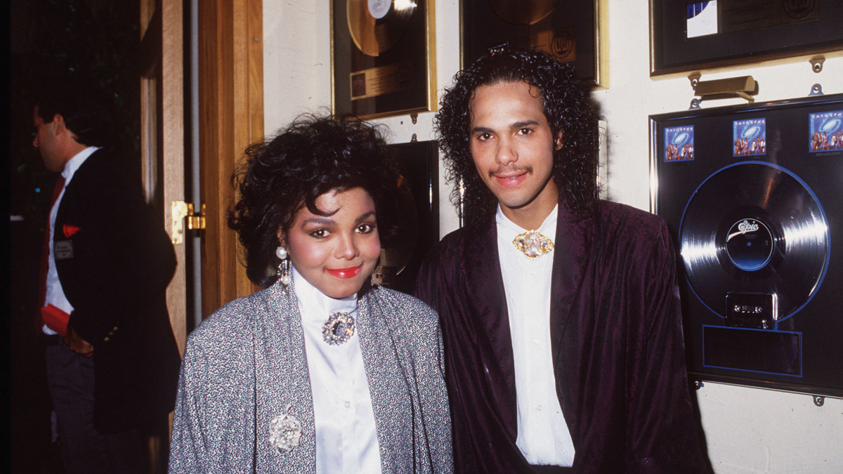Janet Jackson ir pirmasis jos vyras Jameso DeBarge'as (1985 m.) / Vida Press nuotr.