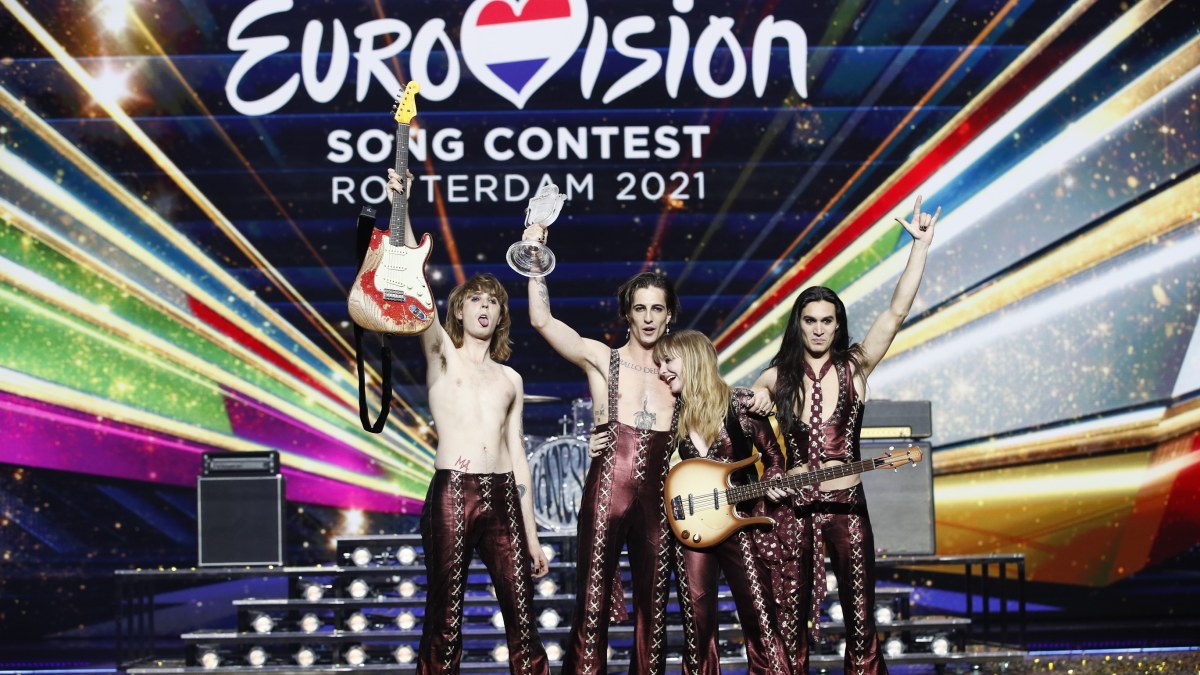 „Eurovizijos“ nugalėtoja Italijos grupė „Måneskin“ / Andreso Puttingo EBU nuotr.