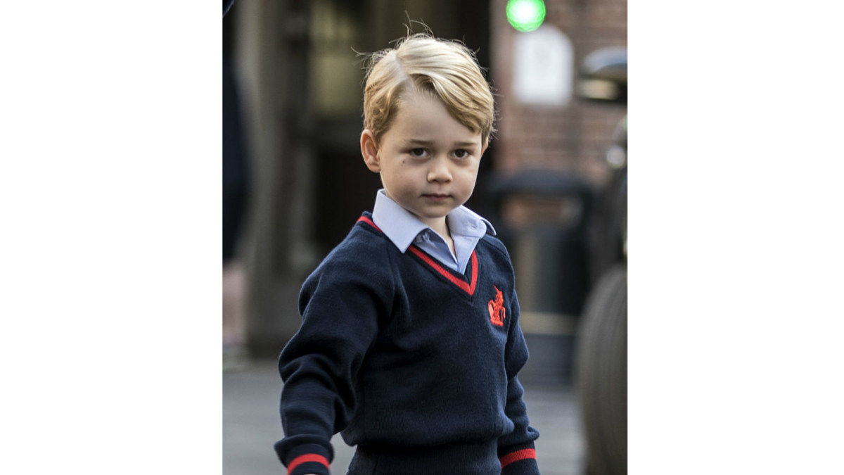 Princas George'as pirmąją dieną Westacre Montessori vaikų darželyje  / Vida Press nuotr.