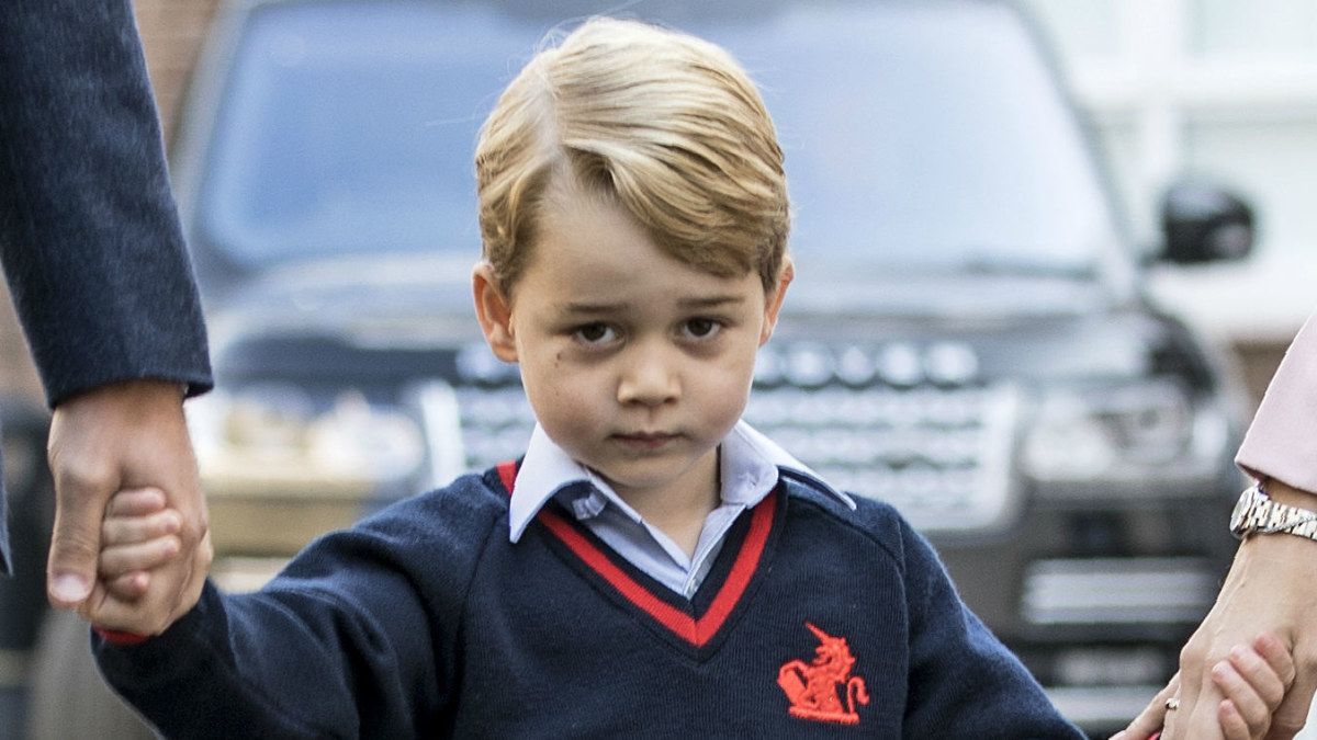 Pirmoji princo George'o diena mokykloje / „Scanpix“ nuotr.