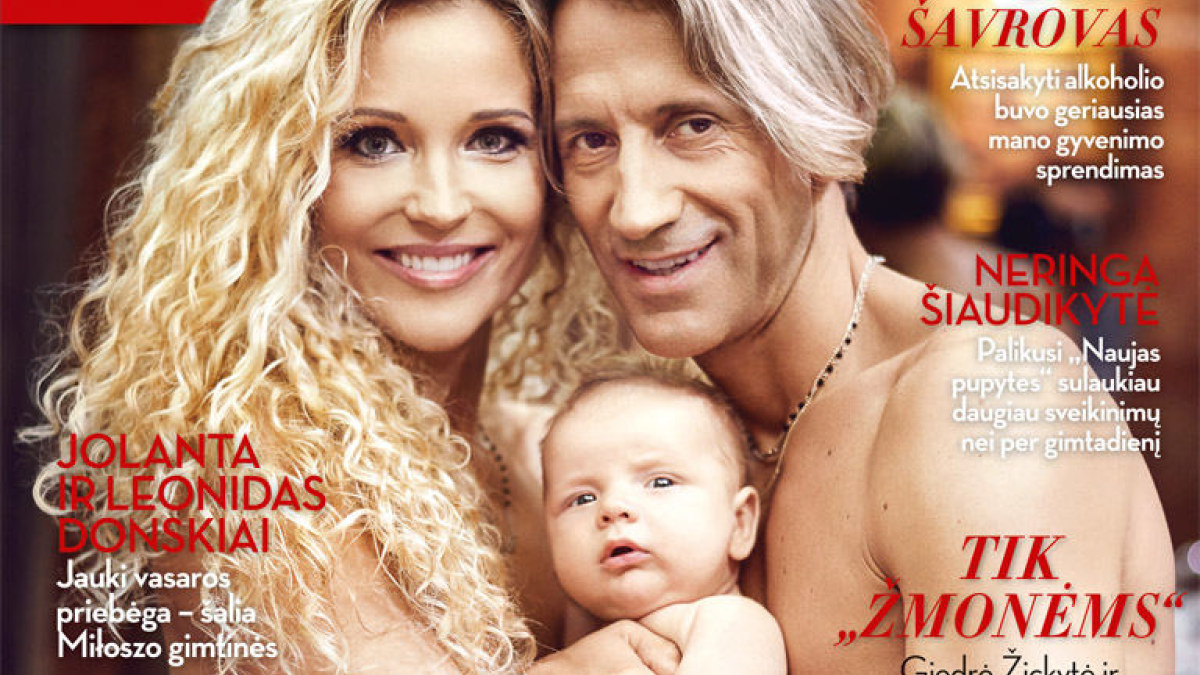 Edita Daniūtė ir Mirko Gozzoli su sūnumi Romeo / Žurnalo „Žmonės“ viršelis