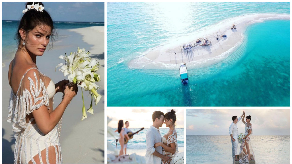 Isabeli Fontanos ir Diego Ferrero vestuvės Maldyvuose / „Instagram“ nuotr.