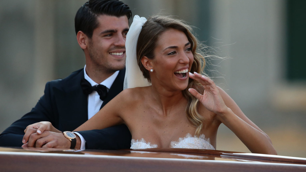 Futbolininko Alvaro Morata ir jo  išrinktosios Alice Campello vestuvių akimirkos / Vida Press nuotr.