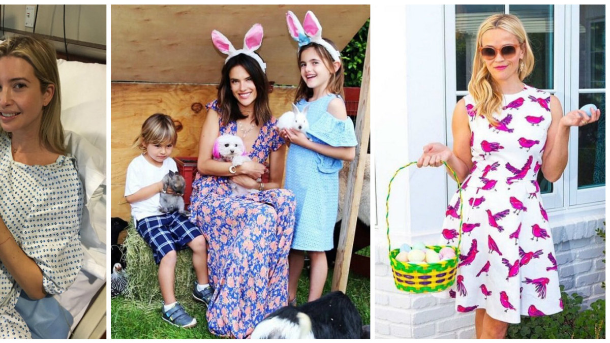 Ivanka Trump su naujagimiu sūnumi, Alessandra Ambrosio su vaikais ir Reese Witherspoon / „Instagram“ nuotr.