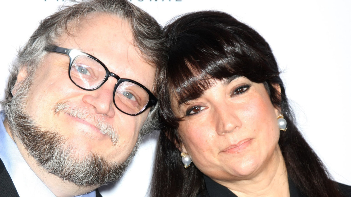 Režisierius Guillermo del Toro su žmona  Lorenza Newton / Vida Press nuotr.