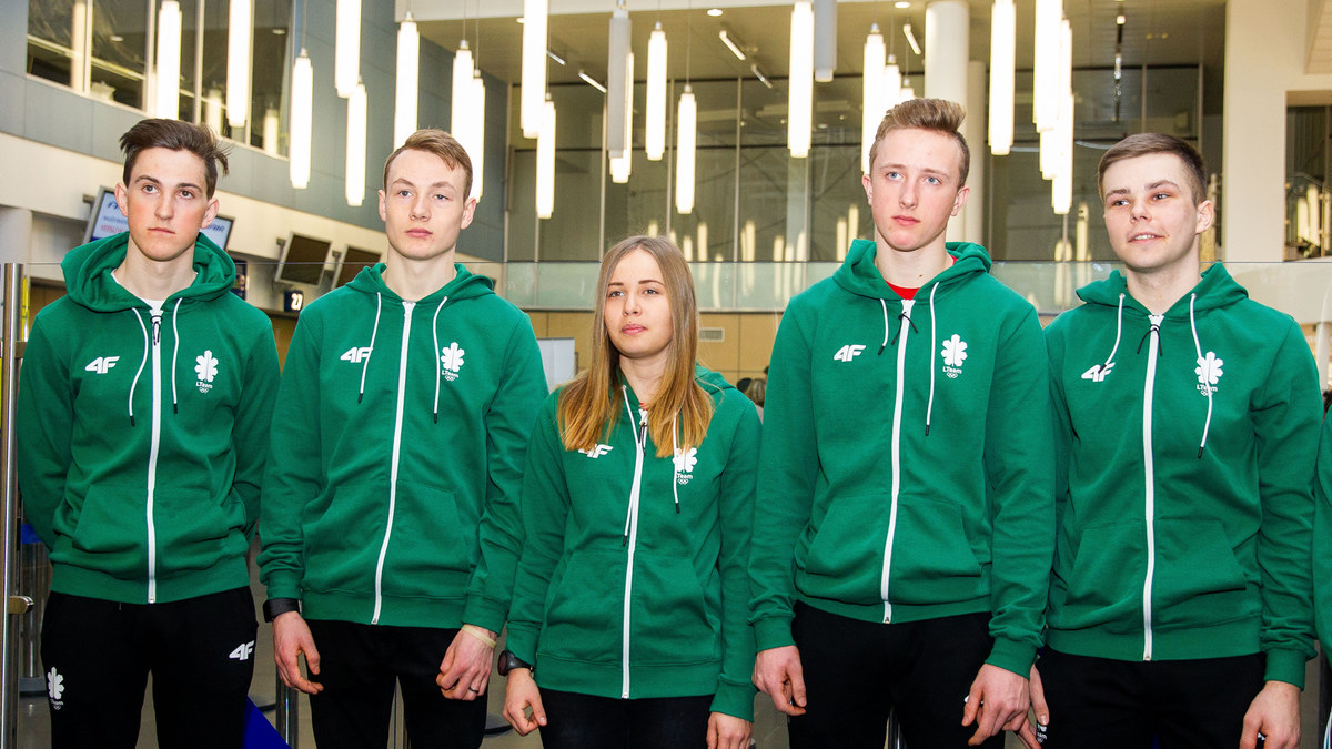 Lietuvos sportininkai išlydėti į Europos jaunimo olimpinį žiemos festivalį / Irmanto Gelūno nuotr, 