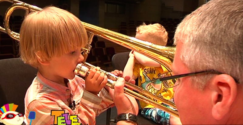 Muzikos instrumentai vaikų akimis: galingasis trombonas / „Youtube“ stopkadras