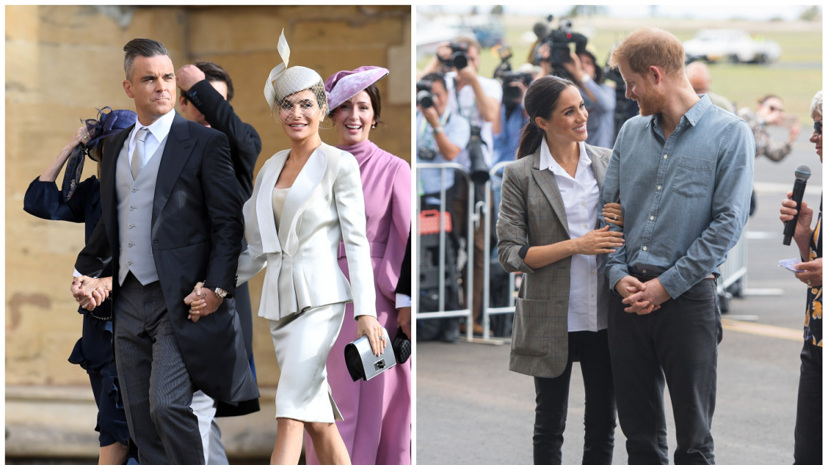 Robbie Williamsas su žmona Ayda, Meghan Markle su princu Harry / Vida Press nuotr.
