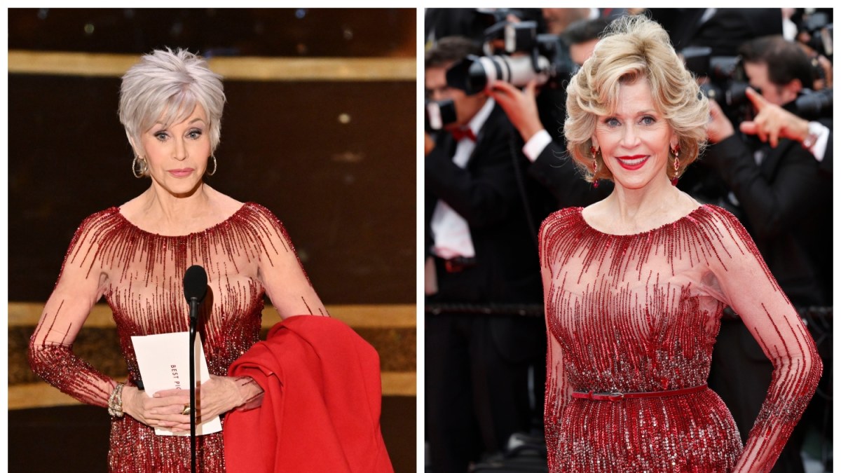 Jane Fonda 2020 m. ir 2014 m.(kairėje)/Vida Press nuotr.
