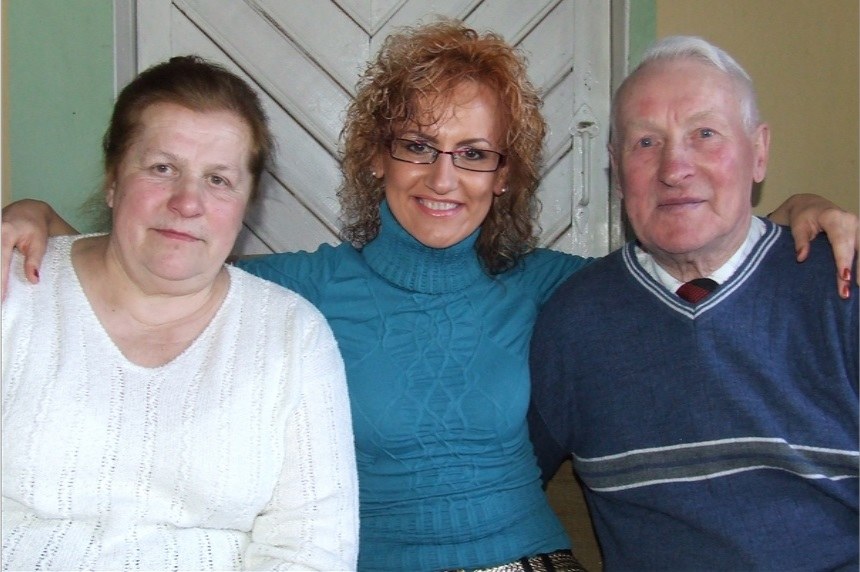 Katažina Nemycko su tėvais / LNK/asmeninio archyvo nuotr.