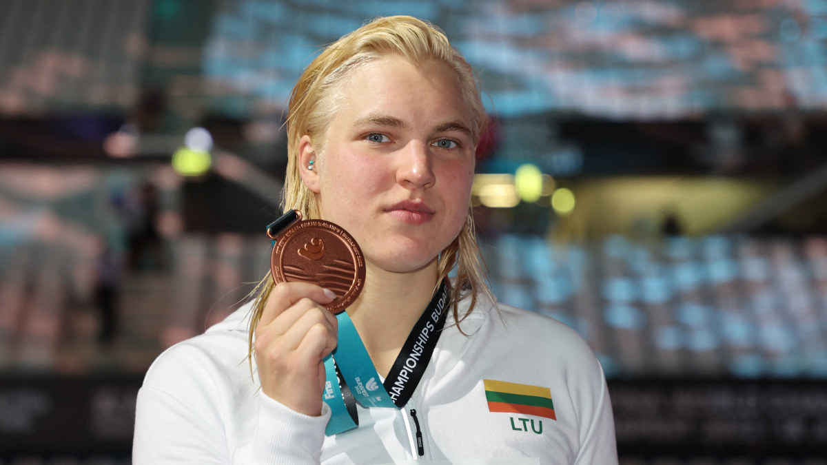 Rūta Meilutytė pasaulio čempionate Budapešte 100 m plaukime iškovojo bronzą / Scanpix nuotr.