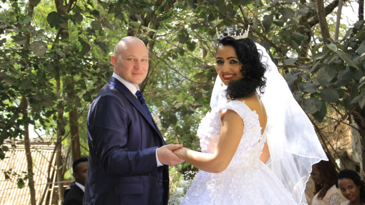 Tomas Valiušis su išrinktąja Roman Lakew Asfaw savo vestuves atšoko Etiopijoje