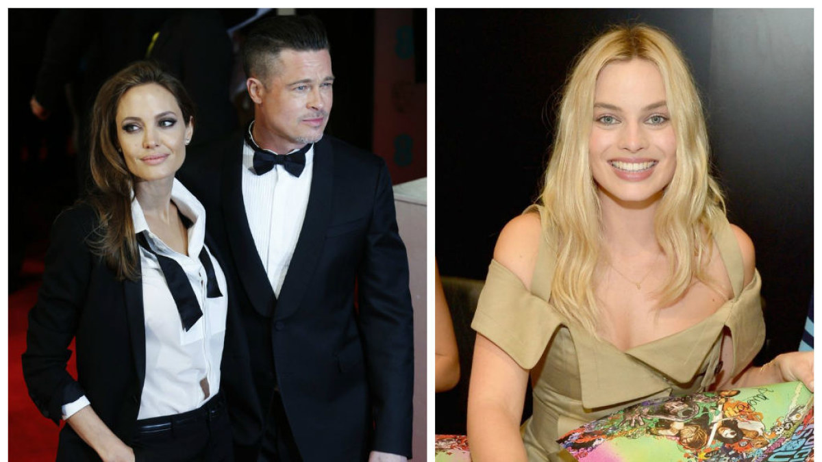 Bradas Pittas su Angelina Jolie ir Margot Robbie / „Scanpix“ nuotr.
